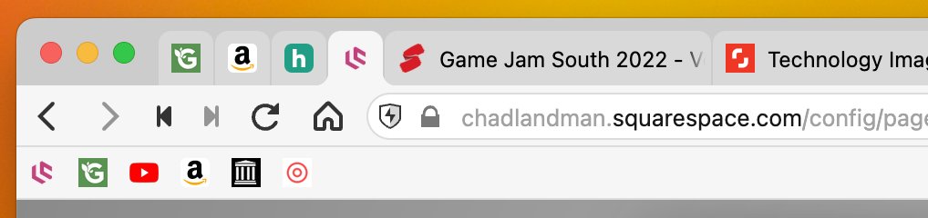 My Vivaldi tab bar.