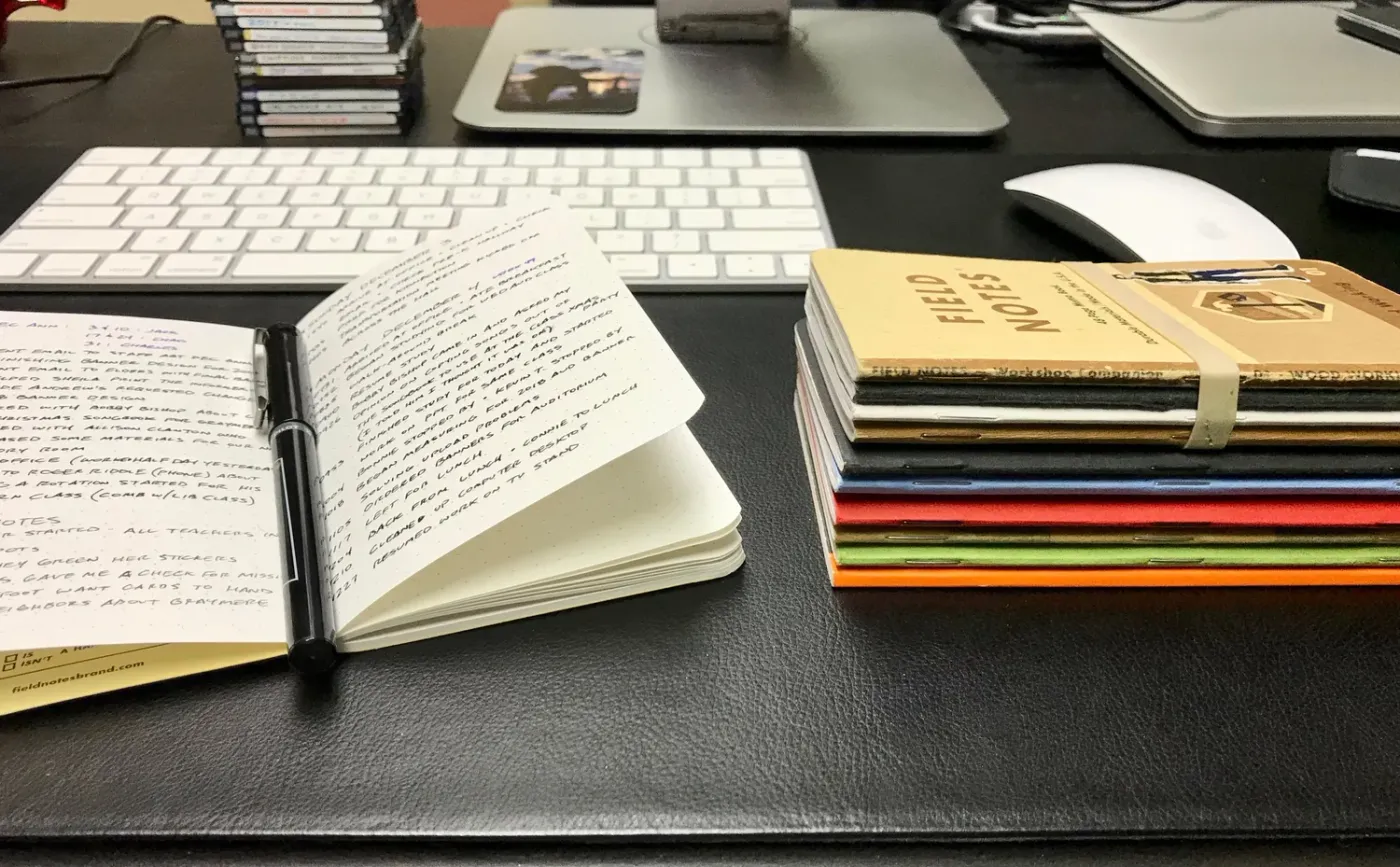 Notebooks I've filled up just this calendar year.&nbsp;