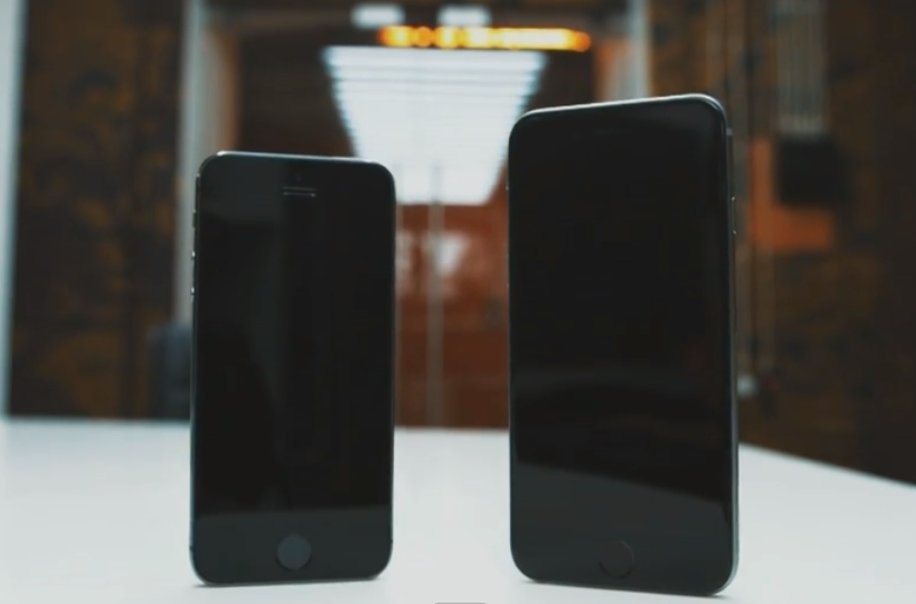 The supposed 4.7- and 5.5-inch iPhone 6 to be announced next week. Source