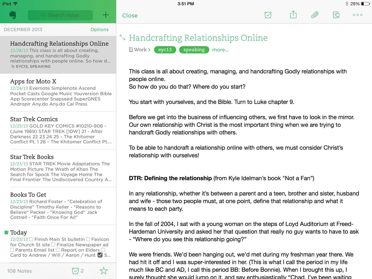 The Evernote iPad app is gorgeous.&nbsp;
